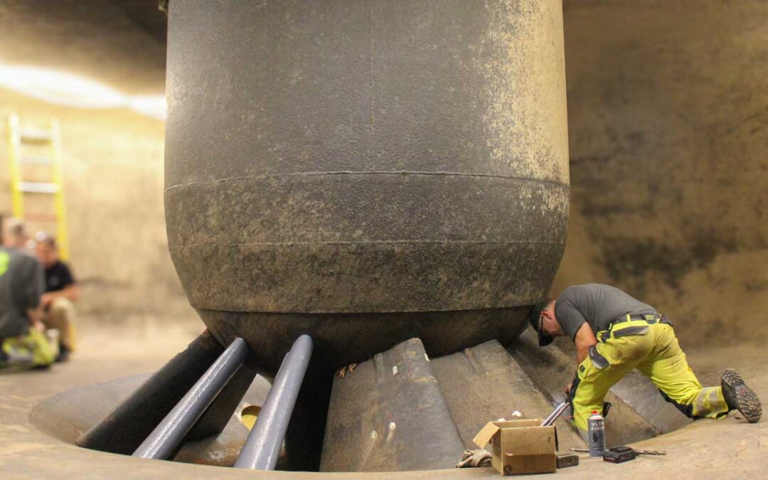 Leitschaufeln Eniwa Wasserkraftwerk Aarau